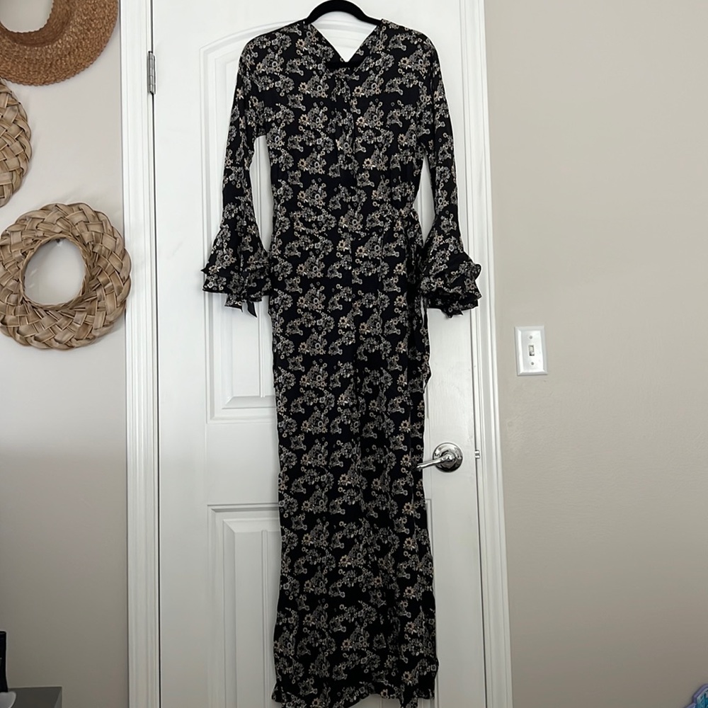 NWT Teija Silk Floral Jumpsuit